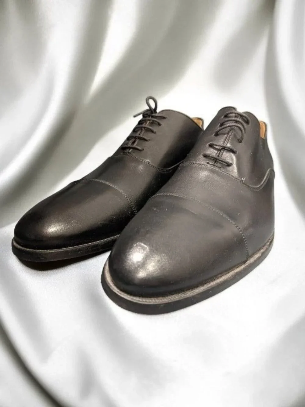 To Boot NY Adam Derrick Black Leather Derby Shoes Size 12D- Display Model !